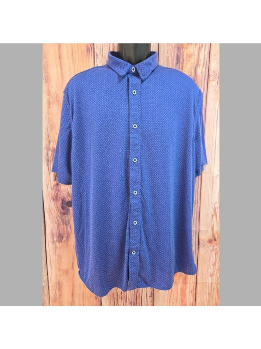 Johnston & Murphy XC Flex Mens Blue S/S Shirt XL